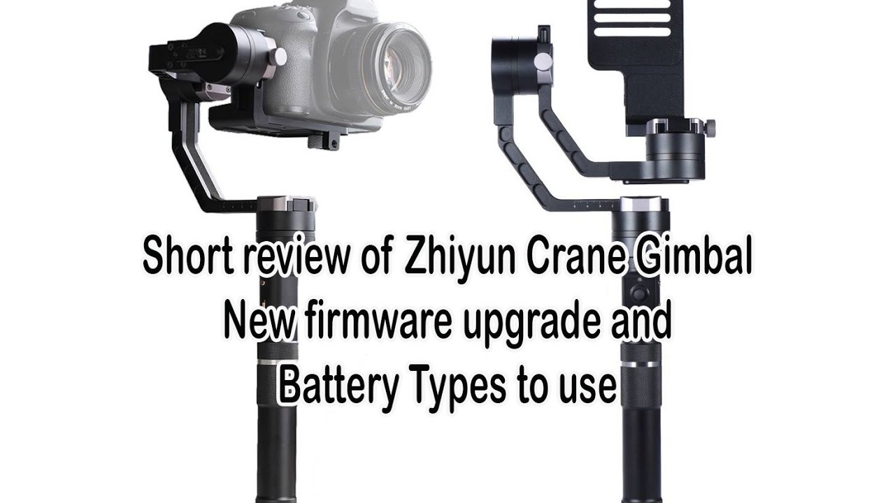 How to update firmware on zhiyun crane 2 for mac